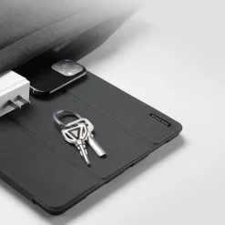 DUX DUCIS Buch Tasche Hartschale mit Smart Sleep Standfunktion kompatibel mit