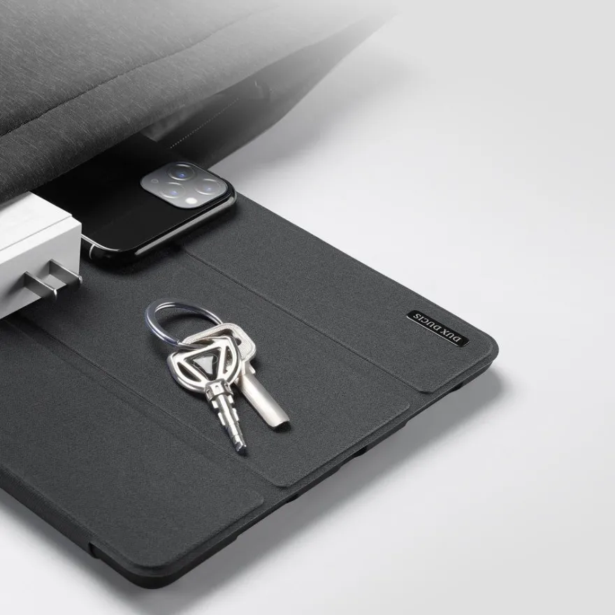DUX DUCIS Buch Tasche Hartschale mit Smart Sleep Standfunktion kompatibel mit