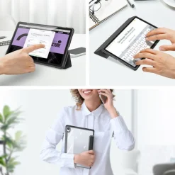 Dux Ducis Toby Eco-Leather Tablet-Ledertasche Schale Cover für Lenovo Tab P11 mit