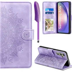 EASDNB Hülle für Samsung Galaxy A54 5G, Flip Wallet Case in Lederoptik