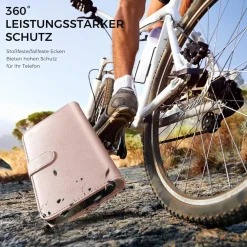 EASDNB iPhone 13 Klapphülle Roségold 6 Karten