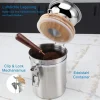 Easyworkz Manuelle Kaffeemühle Edelstahl Einstellbar Espresso Silber