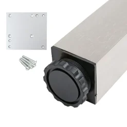 Eckiges Tischbein aus Metall 1100mm Höhe Profil 60 x 60mm Bistrotischbein