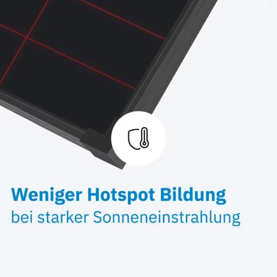 ECTIVE BSP 170 Black Leistungsstarkes 170W Monokristallin Solarmodul Camping