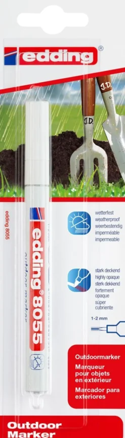 edding 8055 Outdoormarker weiß (1er Blister)