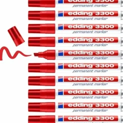 10 edding 3300 Permanentmarker rot 1,0 - 5,0 mm