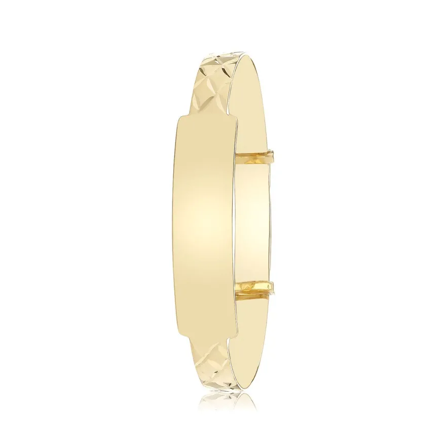 Edler 9 ct/Karat Gelb Gold Mädchen - Erweiterbar Armreif - 6 Gramm