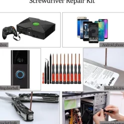 E. Durable Torx Schraubendreher Set T3-T15 mit ESD Pinzette, Präzisions