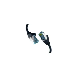 EFB RJ45 Patchkabel mit CAT7 Rohkabel Schwarz 2m