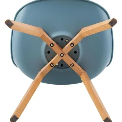 EGGREE 4er Set Esszimmerstühle Skandinavisch Design Buche Massivholz Lederoptik