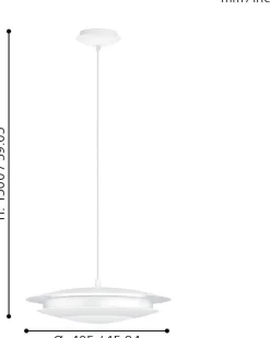 EGLO 98041 LED Deckenleuchte Connect-C MONEVA ?40cm RGB EEK: E (Spektrum A-G)