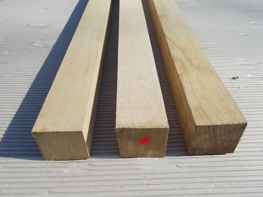 Eiche 7x7cm Kantholz Pfosten Pfahl Kantel Balken mehrstielig 0,4 bis 4m