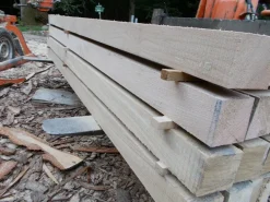 Eiche 7x7cm Kantholz Pfosten Pfahl Kantel Balken mehrstielig 0,4 bis 4m