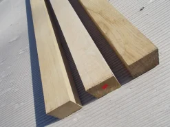 Eiche 7x7cm Kantholz Pfosten Pfahl Kantel Balken mehrstielig 0,4 bis 4m