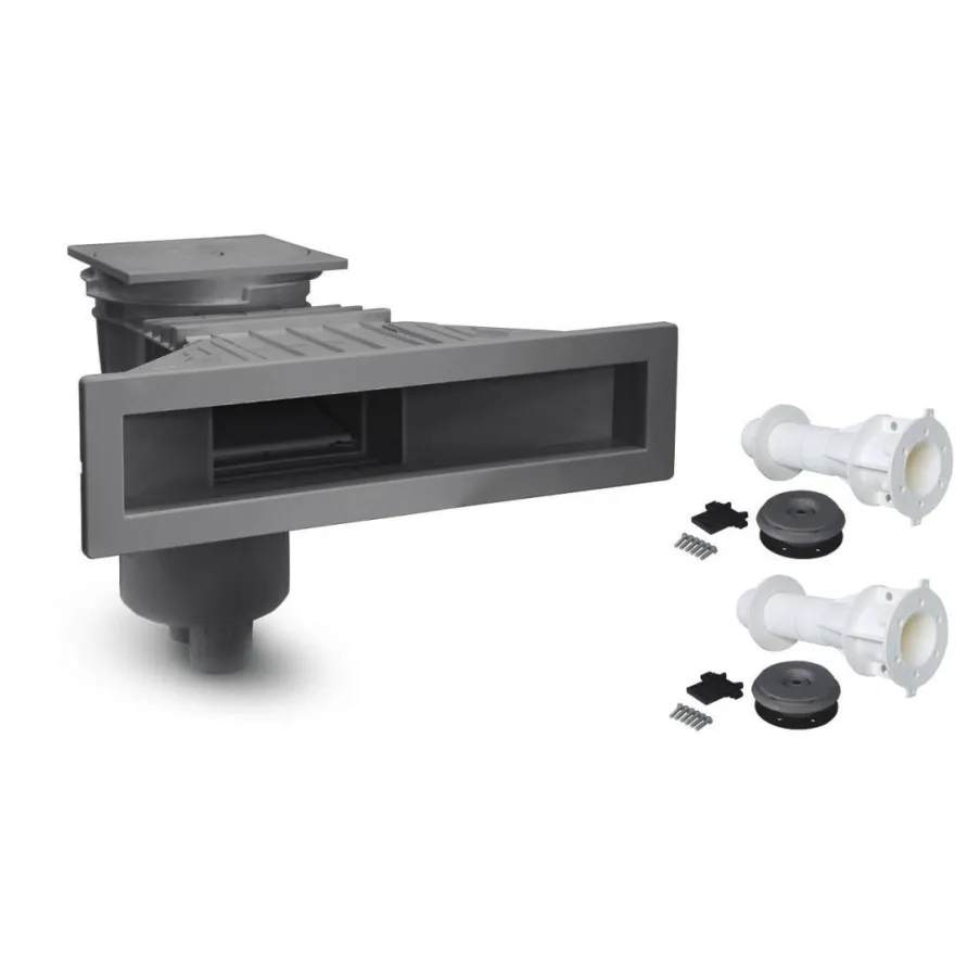 Einbauteile Set Fluidra Seaviewskimmer mit M5 Gewindehülsen und 2 Einlaufdüsen
