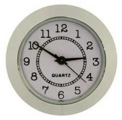 Einsteckuhrwerk Arabisch Einsteckwerk Einbauuhr Modellbau Silber Ø 37 mm Nr.13