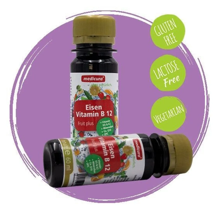 Eisen/ Iron - Vitamin B12 - Fruit plus - 30 Shots á 60 ml