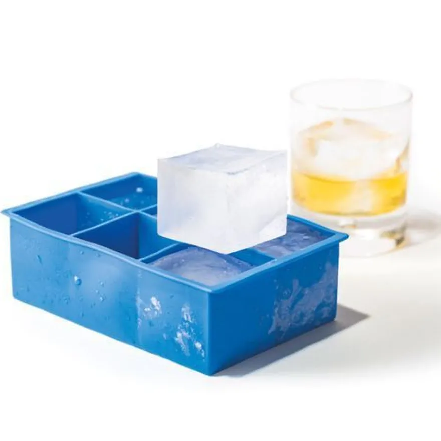 Eiswürfelform aus Silikon, 6 x XXL-WÜRFEL