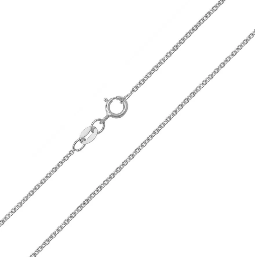 Elegant 18 Karat (750) Weißgold Damen - Anker Kette