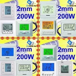 elektrische FUßBODENHEIZUNG qm 1 1,5 2 2,5 5 3 4 5 6 7 8 9 10 12 14 16 18 20 21 24m²