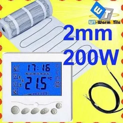 elektrische FUßBODENHEIZUNG qm 1 1,5 2 2,5 5 3 4 5 6 7 8 9 10 12 14 16 18 20 21 24m²
