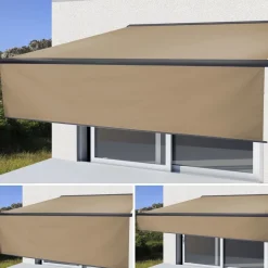 Elektrische Vollkassetten-Markise T124, 5x3m ausfahrbarer Volant