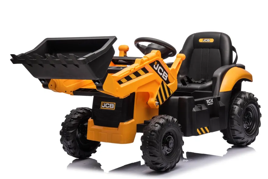Elektro Kinder Bagger JCB Pushdozer mit Schaufel 2x30W 12V/7Ah