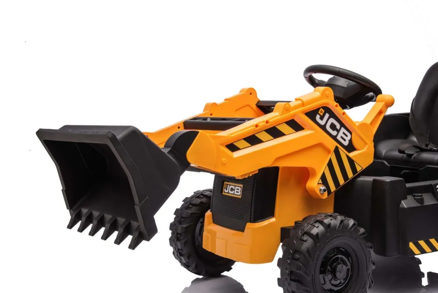 Elektro Kinder Bagger JCB Pushdozer mit Schaufel 2x30W 12V/7Ah