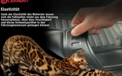 Element Gummi-Fußmatten 3D für Mitsubishi L200, 2015-><noscript><img width=