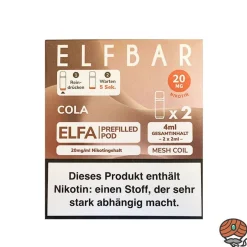 ELFBAR ELFA Akku (Farbe zufällig) + 5x ELFA POD Cola 20mg/ml Nikotin à 2 Pods