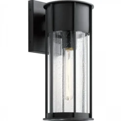 Elstead Lighting Camillo Wandleuchte Medium 1-Light Schwarz IP44 E27