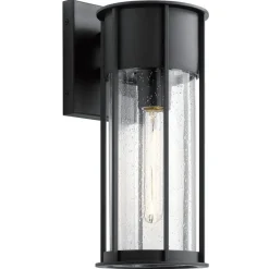 Elstead Lighting Camillo Wandleuchte Medium 1-Light Schwarz IP44 E27