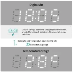 EMKE LED Badspiegel Rund Touch mit Beleuchtung Beschlagfrei Schwarz Rahmen