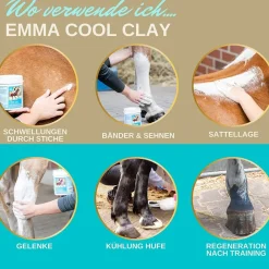 EMMA Cool Clay essigsaure Tonerde - Tonerde Pferd I Cool Clay dopingfrei 3 * 1,5 Kg