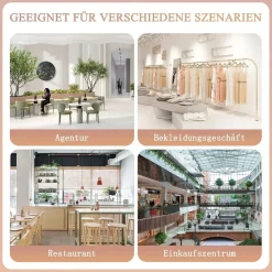 Empfangstheke mit Schublade und Ablagefächern, moderner Kassentisch mit