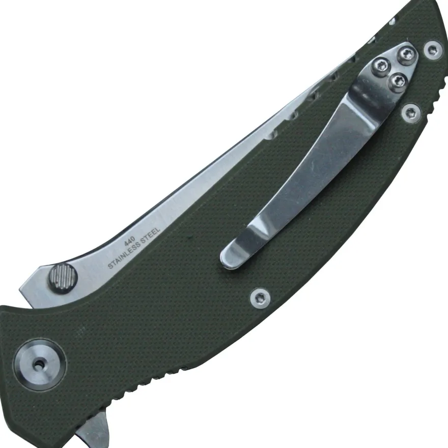 Enforcer Einhandmesser Taschenmesser SLICER Skinnerklinge G10 Beschalung Linerlock