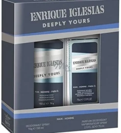 Enrique Iglesias Geschenkset Deeply Yours Body Spray 150 ml & Parfüm Deo 75 ml