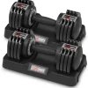 EnterSports Verstellbare Hantel 12kg - Platzsparend & Sicher für Ihr Training