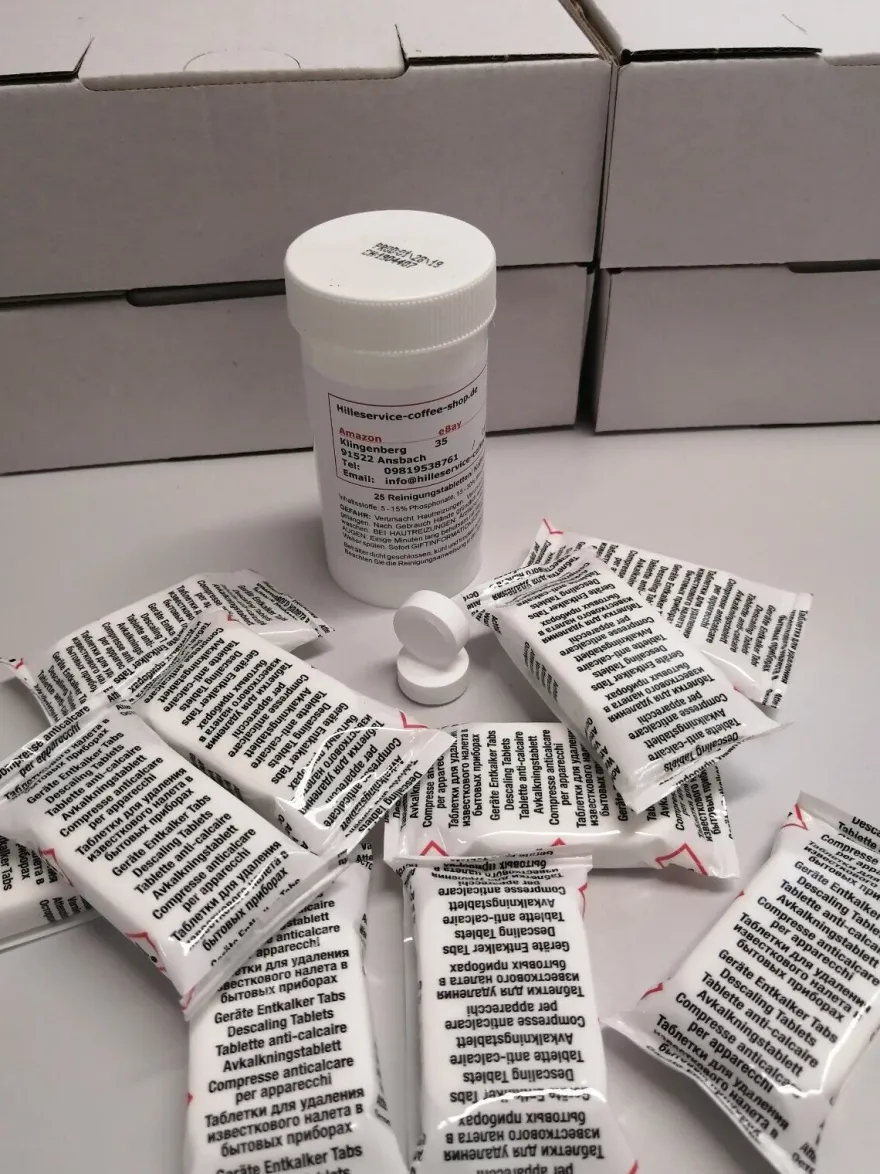 10 Entkalkungstabletten 16g + 25 Reinigungstabletten für JURA C5/ C9/ C50/ C55