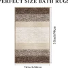 Enyhom Super Weich Badematte Kaffee 60 x 90 cm Mikrofaser Hochflor rutschfest