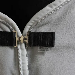 EQuest ALPHA FLEECE Abschwitzdecke für Pferde, grau - 155 cm