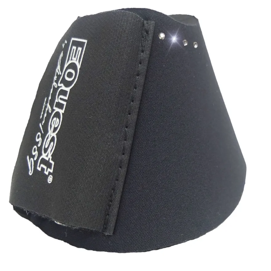 EQuest Neopren Hufglocke Crystal, 2er Set, schwarz - M / Cob