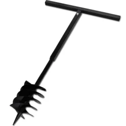 Erdbohrer mit Griff 180 mm Verlängerungsrohr 9 m