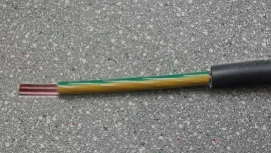 Erdkabel NYY-J 1x10 qmm Grün-Gelb 25 Meter Ring