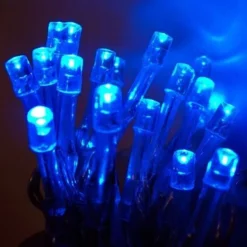 30er LED Lichterkette blau 3er Batteriebetrieb innen BI11577