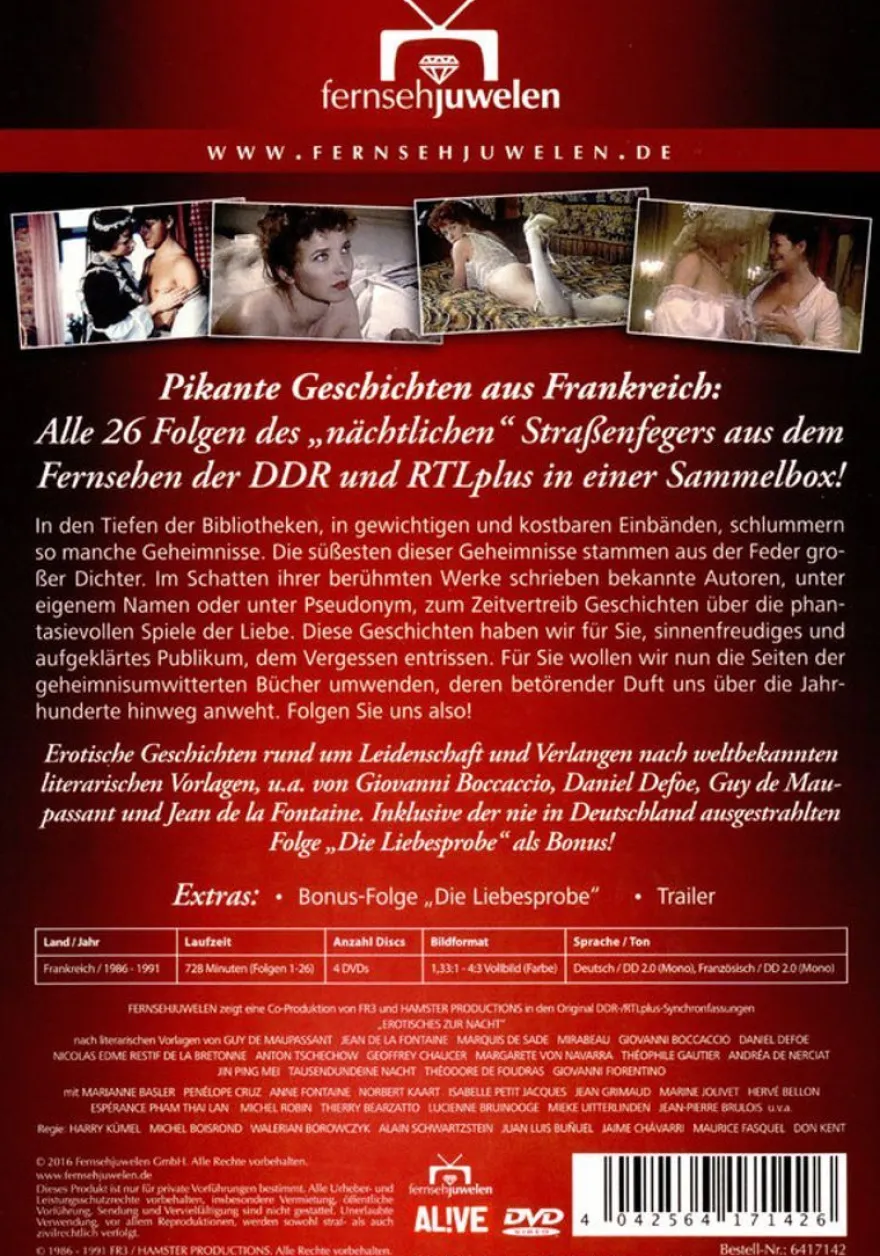 Erotisches zur Nacht - Die komplette Série Rose - ALIVE AG 6417142 - (DVD Video / Ero