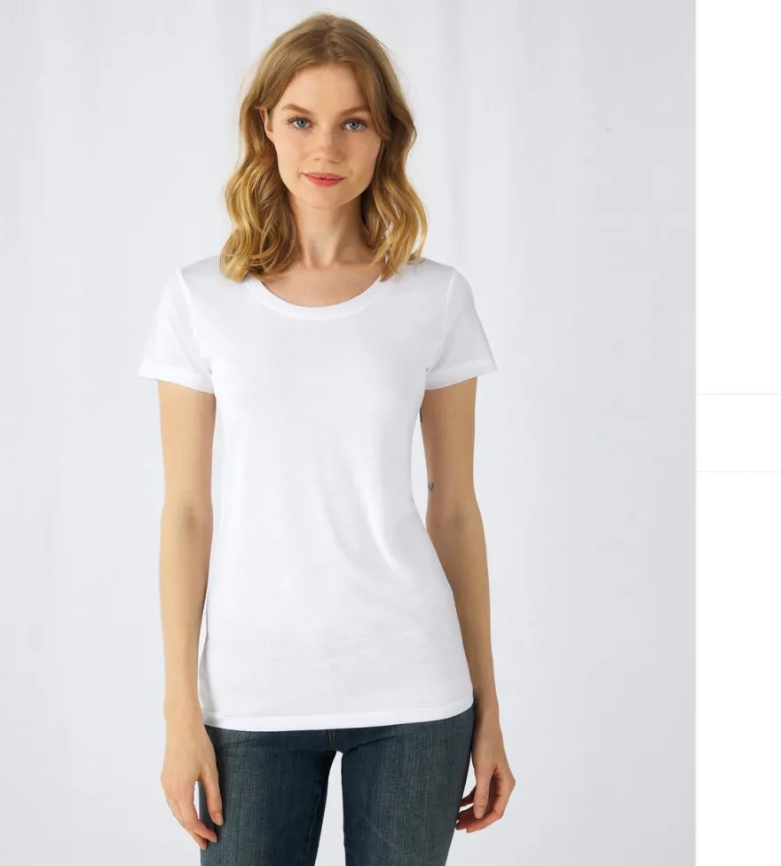 10er Pack Damen T-Shirt langlebig faltenfrei Sublimation bedruckbar TW063 NEU