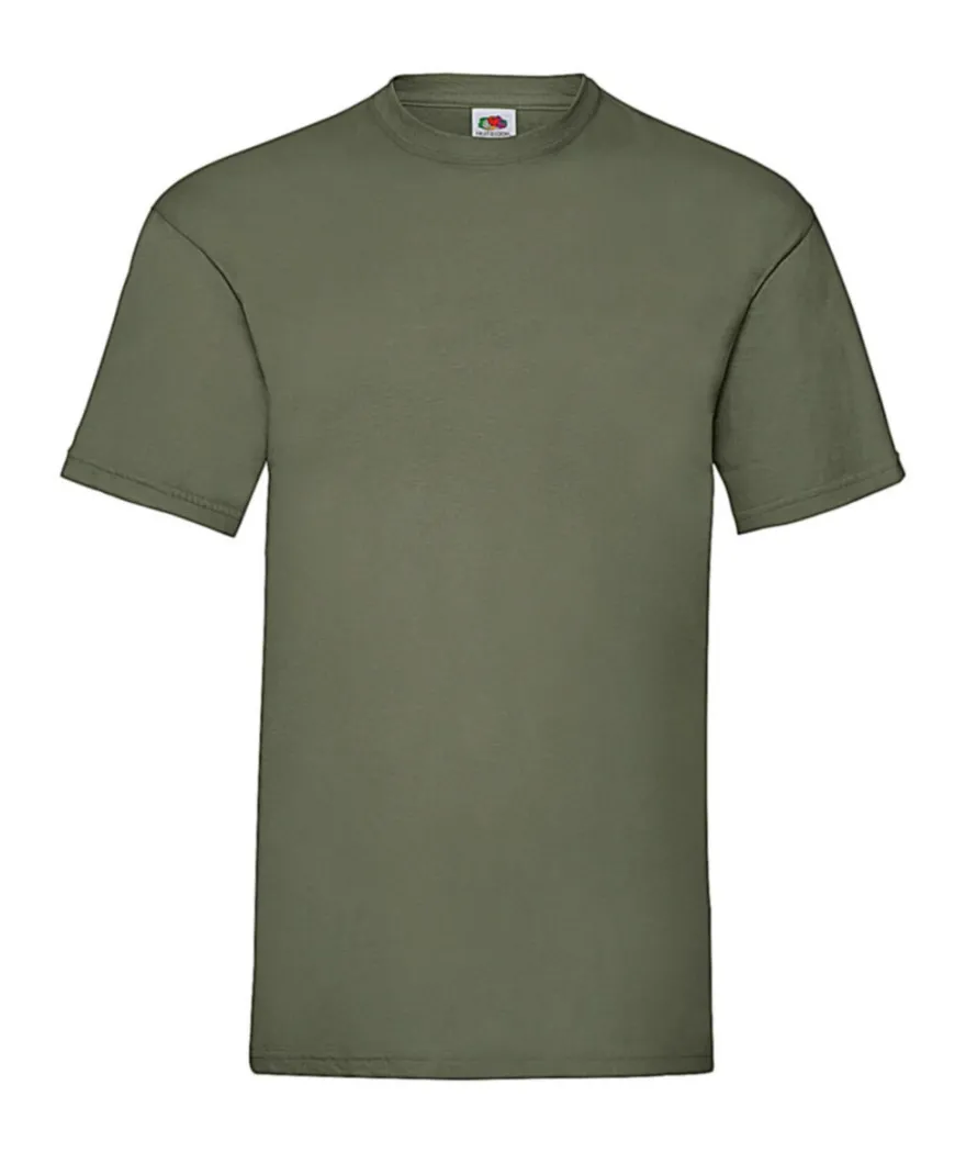 5er Pack Fruit of the Loom Herren T-Shirt Valueweight Öko-Tex S - 5XL 61-036-0