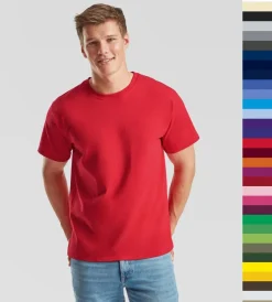 5er Pack Fruit of the Loom Herren T-Shirt Valueweight Öko-Tex S - 5XL 61-036-0