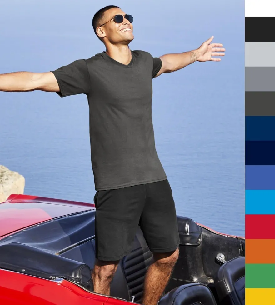 3er Pack Herren T-Shirt V-Ausschnitt FRUIT OF THE LOOM V-Neck-Tee 61-066-0 NEU